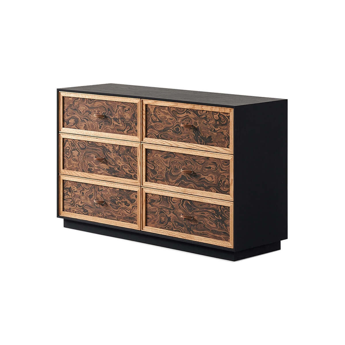 Orven 6 drawer chest of drawers with plinth base