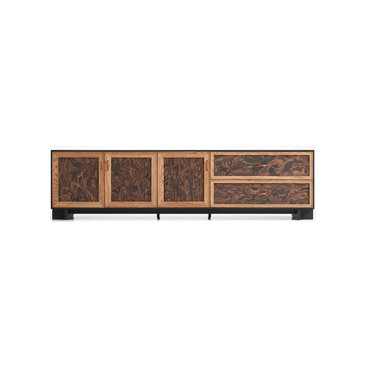 Orven Burl-Effect TV Unit in 200cm size