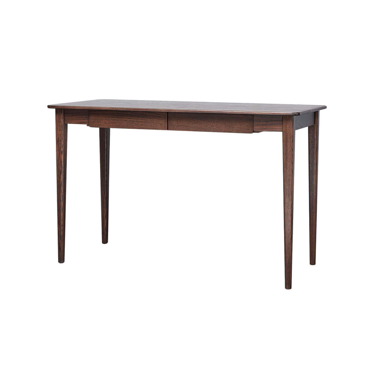 Oslo Solid Oak Desk in dark walnut stained finish