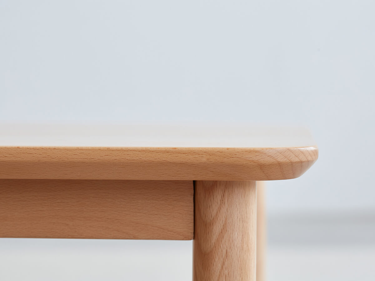 Portland Solid Beech Side Table solid timber construction detail