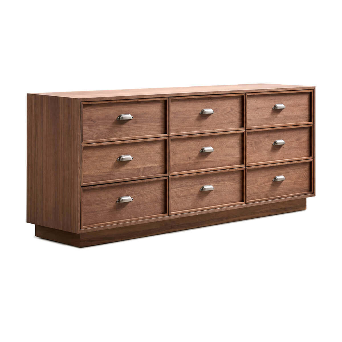 Sala Walnut 9 Drawer Chest of Drawers