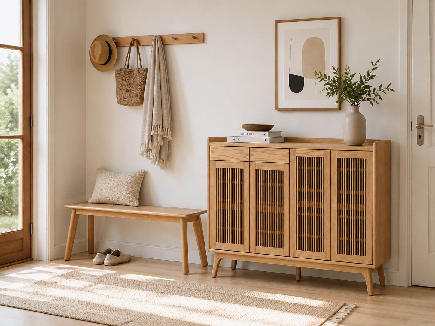 denmark-solid-oak-bench-hallway