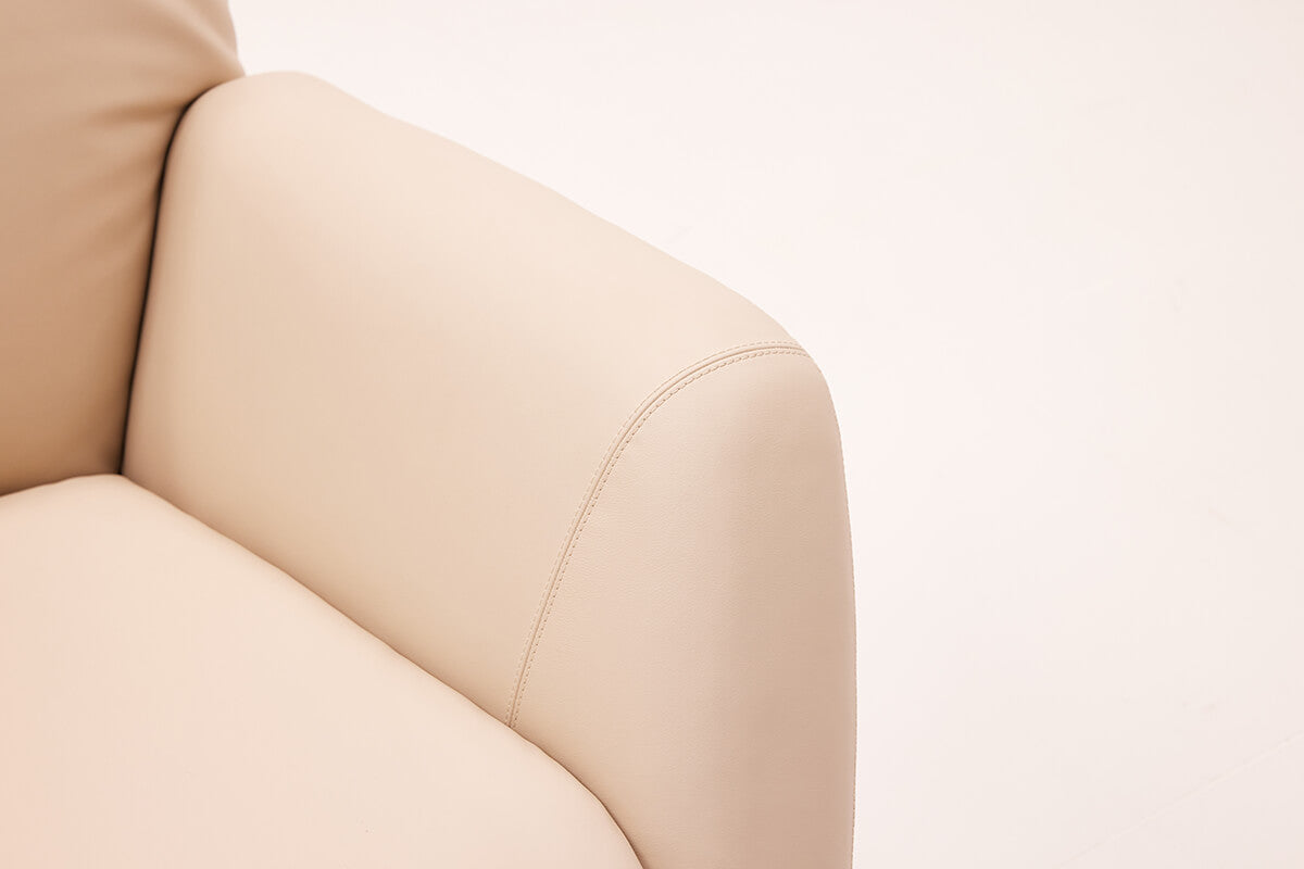 Full Semi-Aniliner Upholstery Detail of Siena Swivel Lounge Chair