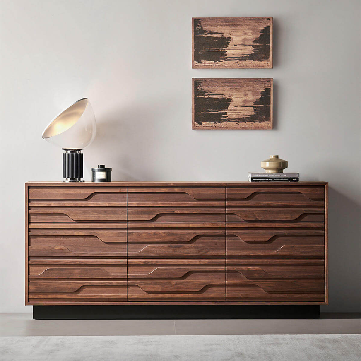 Siena Walnut 9 Drawer Chest of Drawers 