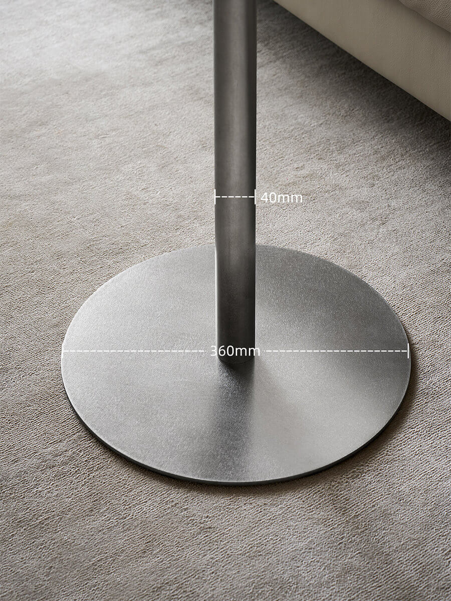Sterling side table with 40 mm pedestal column and 360 mm round base