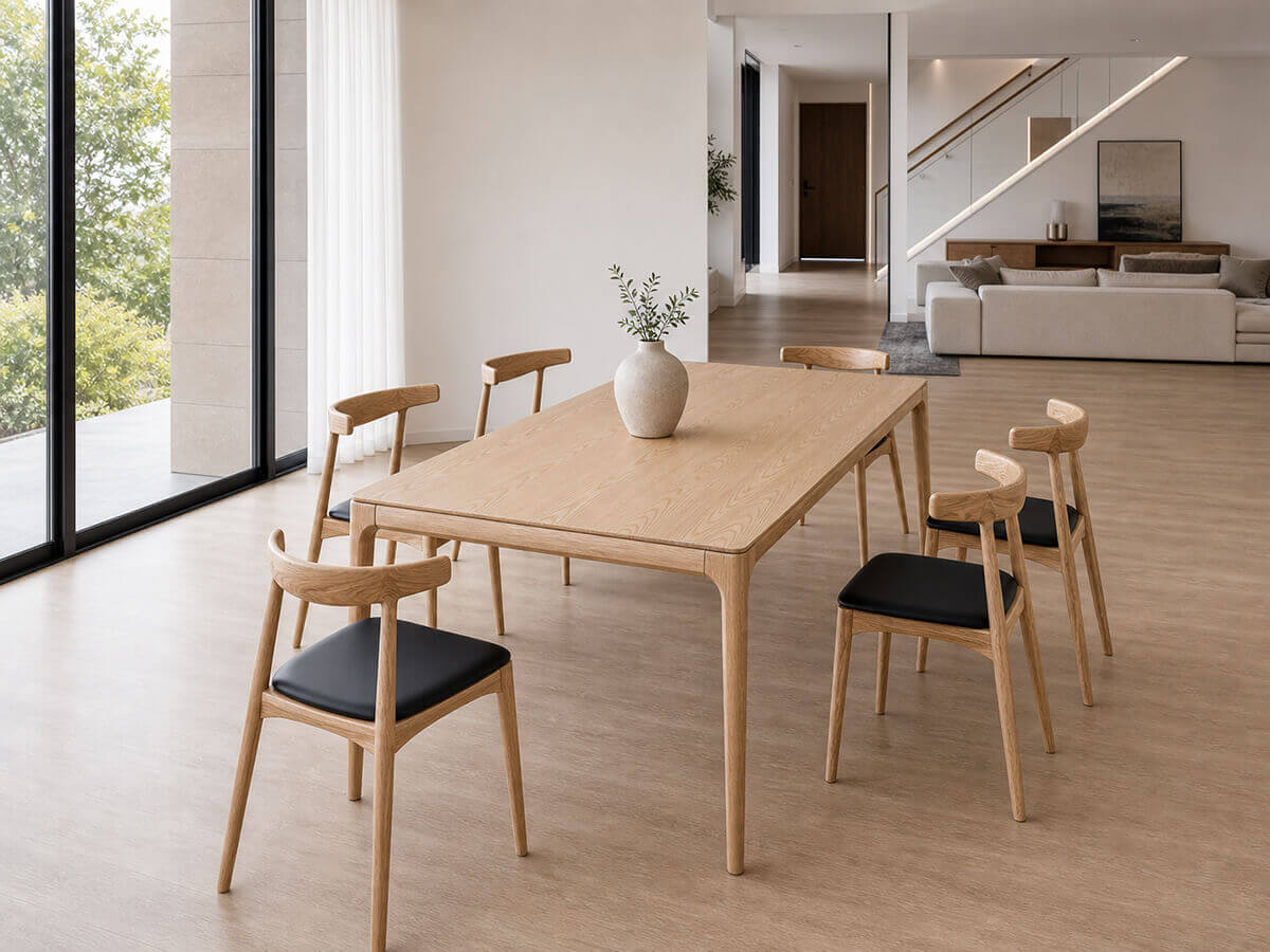 stockholm dining table natural design set