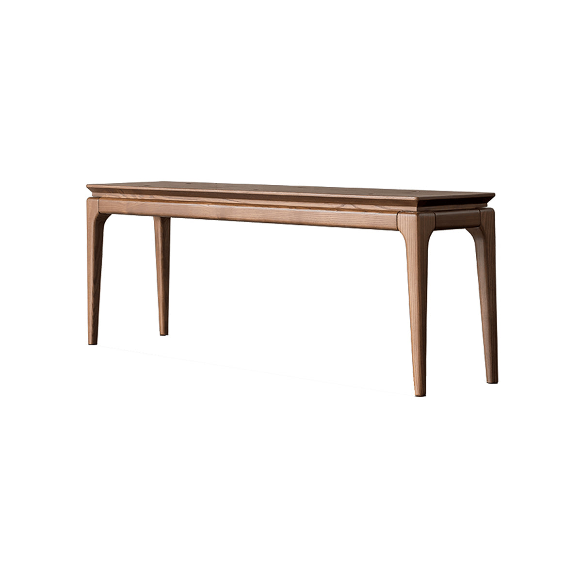 Stockholm Solid American Ash bench in walnut finish
