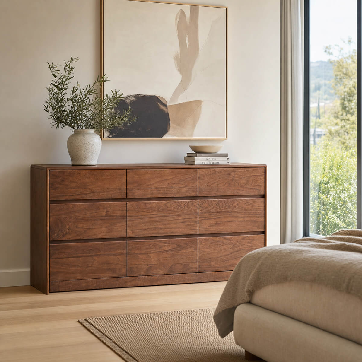 Tura Solid Walnut Chest of Drawers