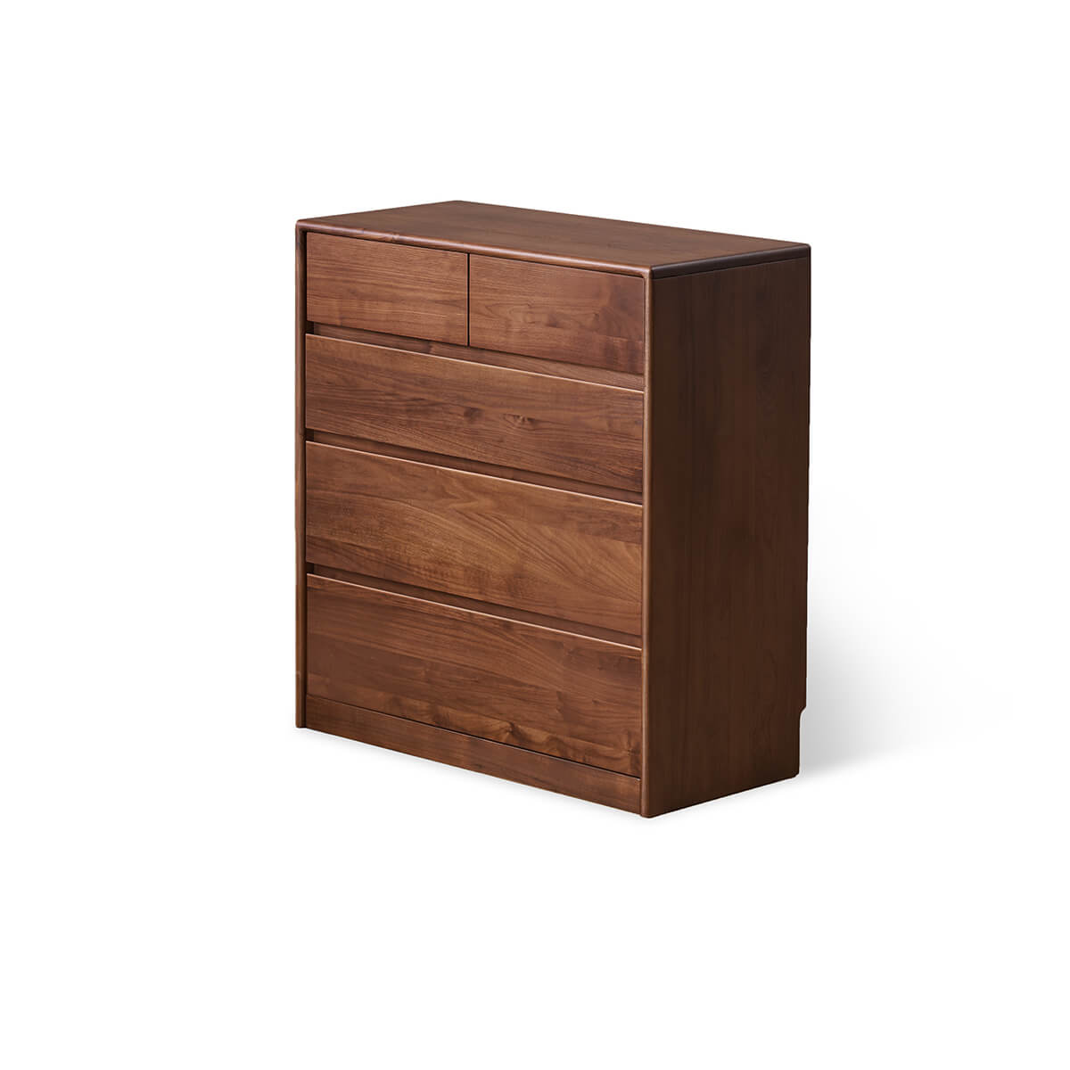 Tura Solid Walnut Chest of 5 Drawers (Wide)