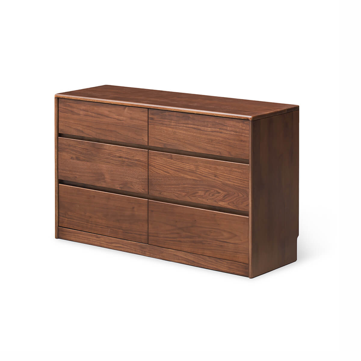 Tura Solid Walnut Chest of 6 Drawers