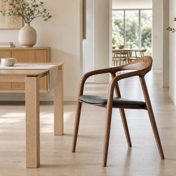 Walnut Summit Dining Chair in a contemporary Australian dining room