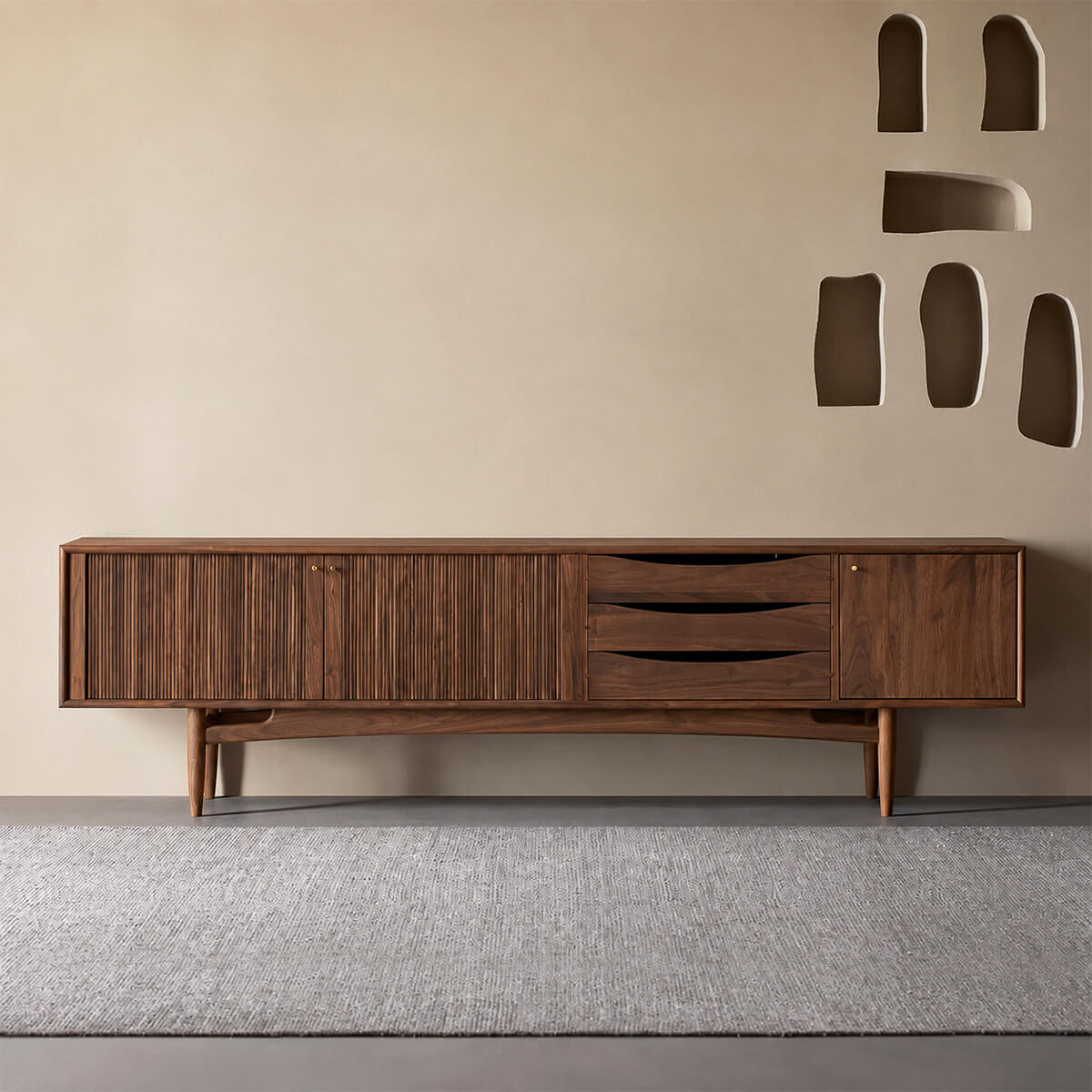 Wave Tambour TV Unit main