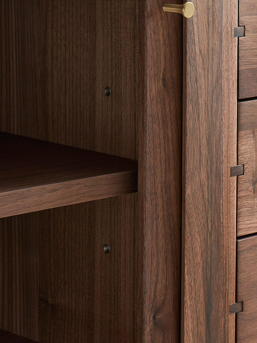 Wave TV Unit adjustable storage compartment