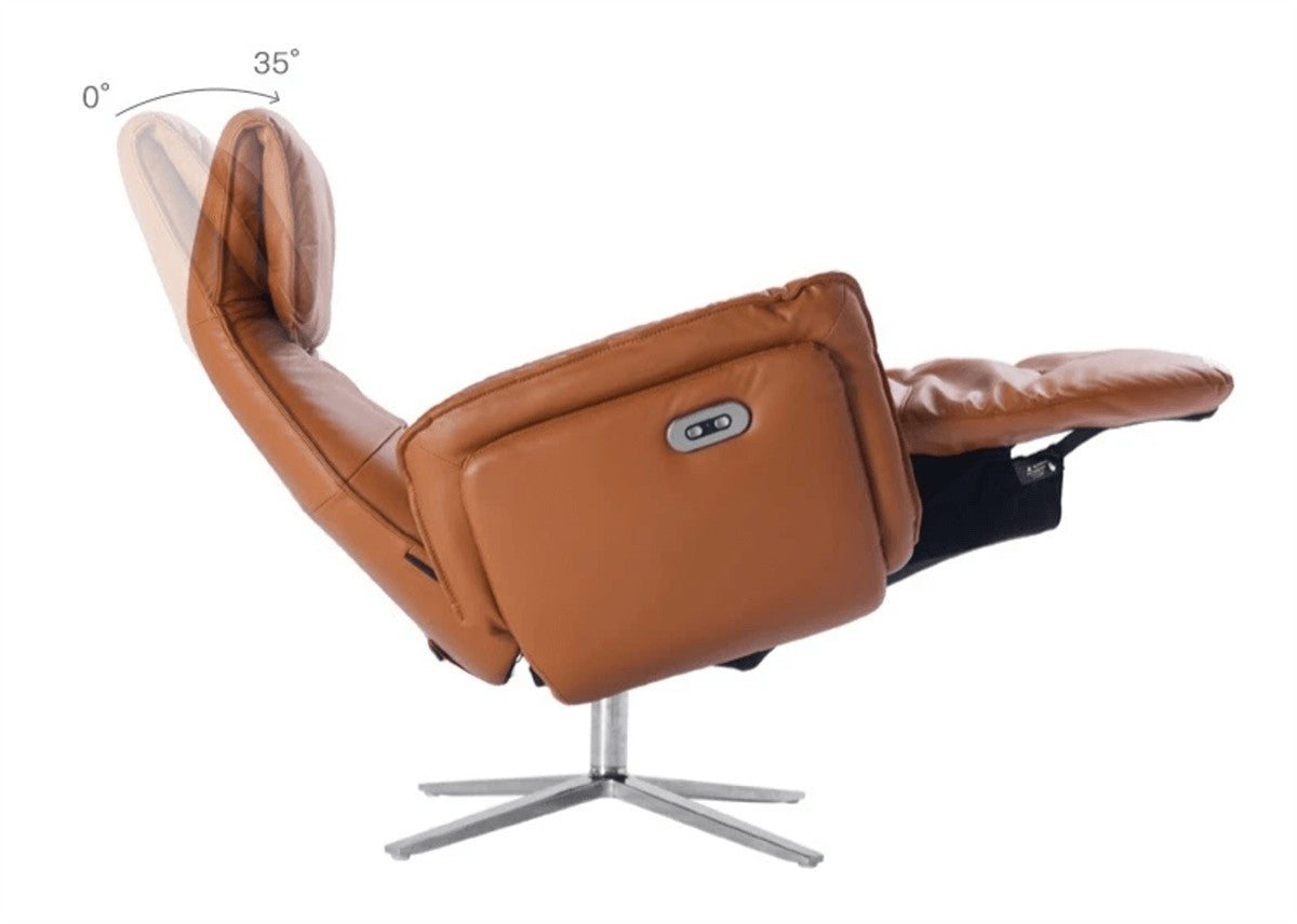 Image of the copenhagen electric recliner headrest tilt