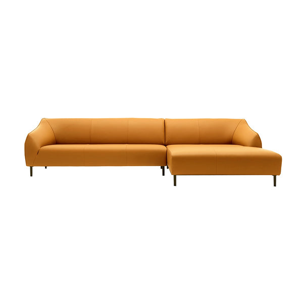 Ellyn Leather Sofa with Chaise Z-furnishing