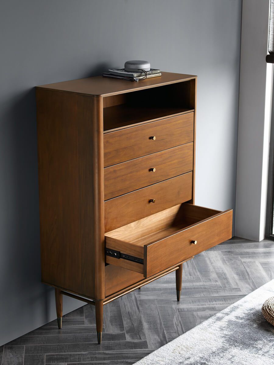 Gentle Solid Wood Chest of 5 Drawers Z-furnishing