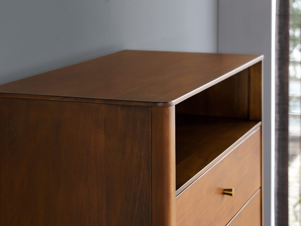 Gentle Solid Wood Chest of 5 Drawers Z-furnishing