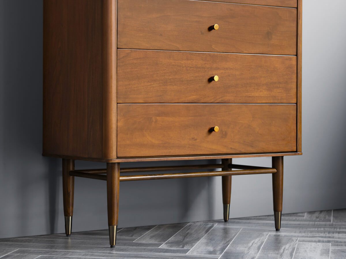 Gentle Solid Wood Chest of 5 Drawers Z-furnishing