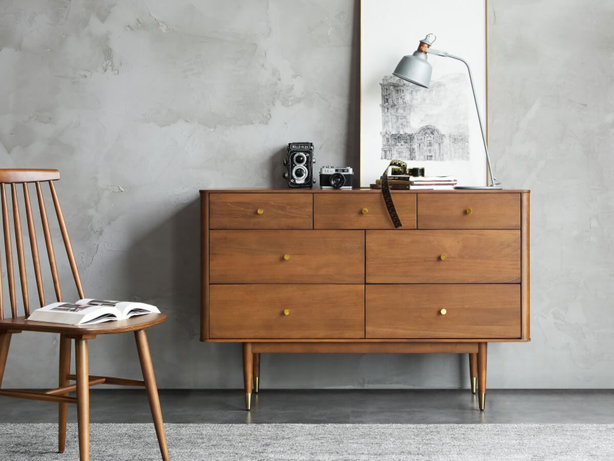 Gentle Solid Wood Chest of 7 Drawers Z-furnishing