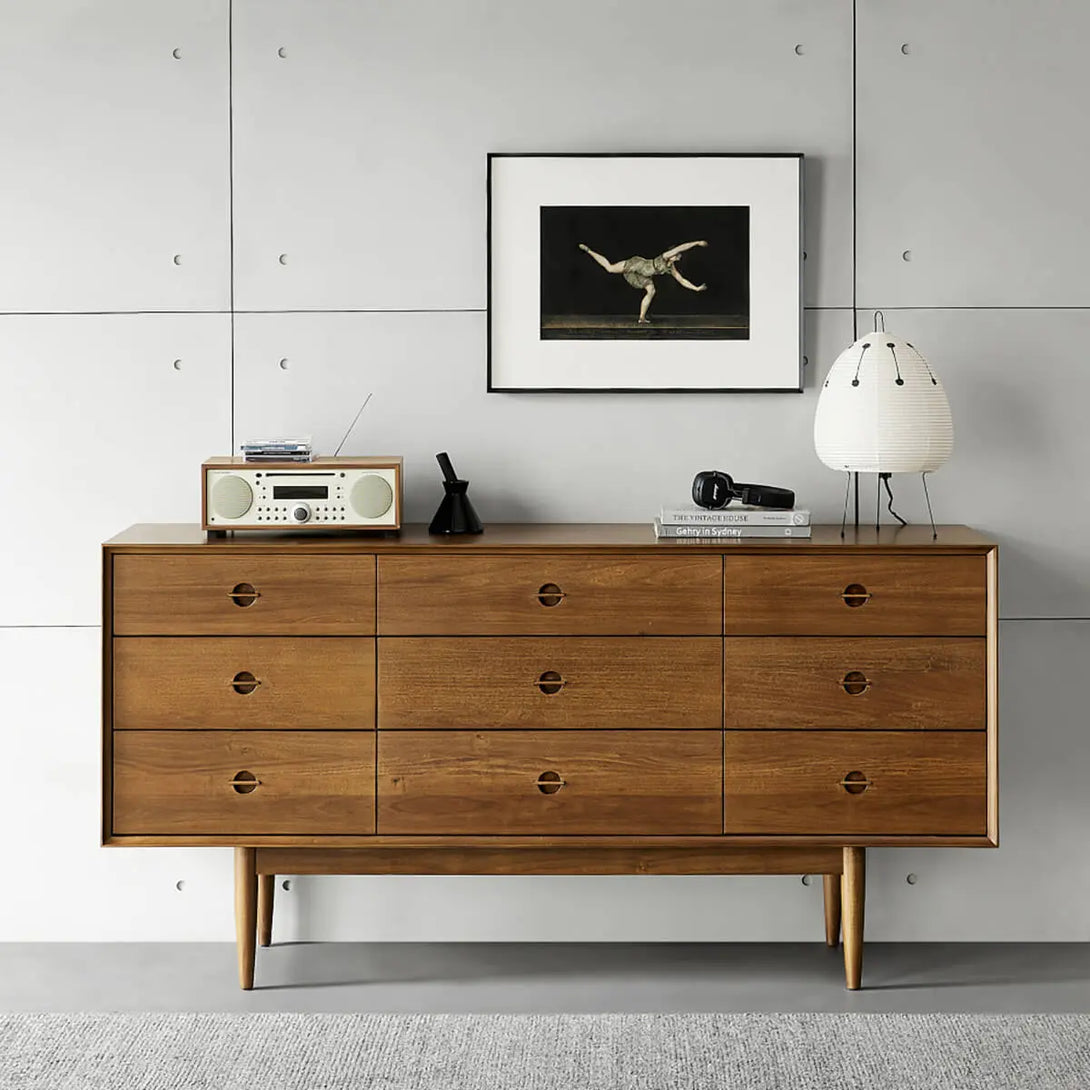 Gentle Solid Wood Chest of 9 Drawers Z-furnishing