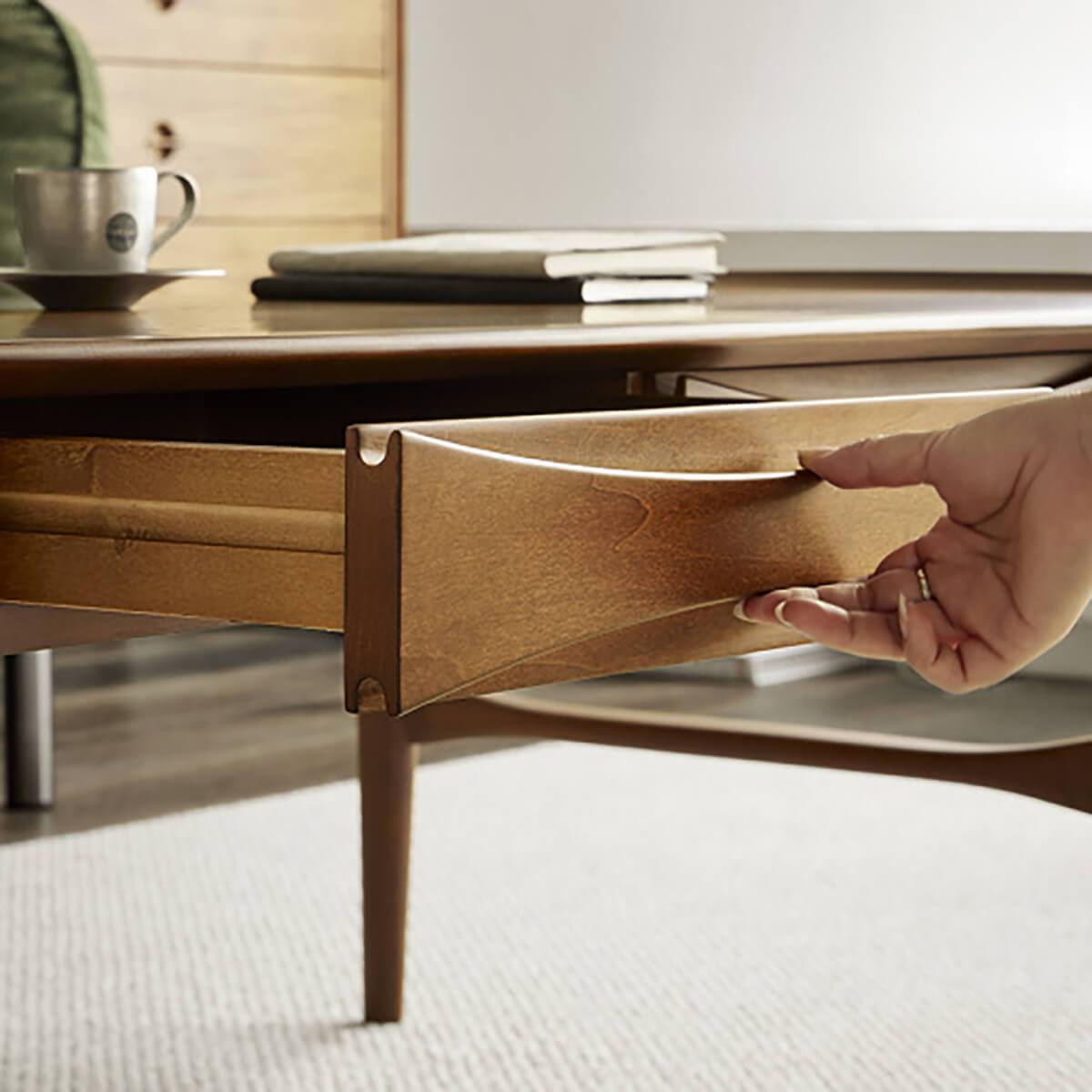 Gentle Solid Wood Coffee Table-B Z-furnishing