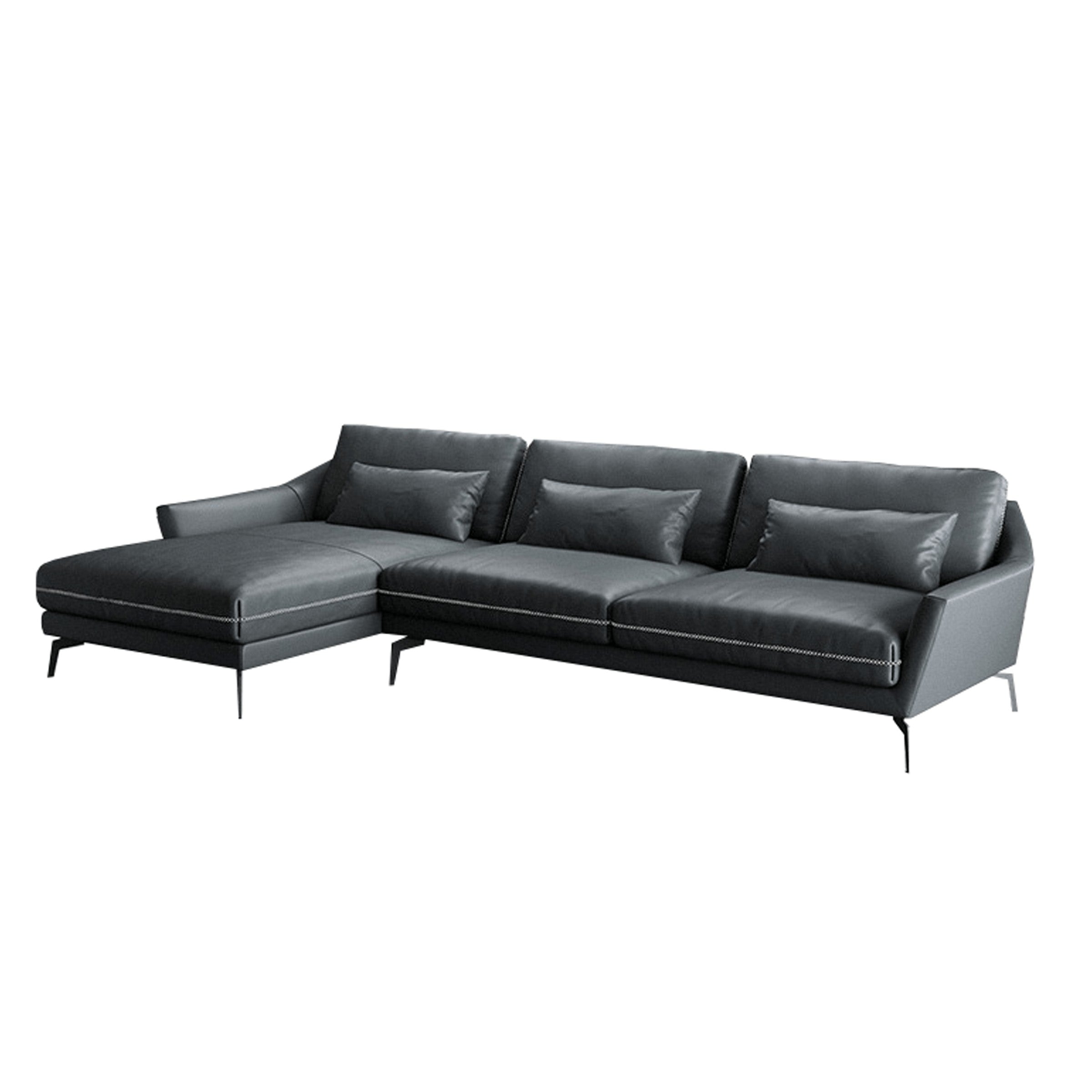 Maison Leather Sofa with Chaise Z-furnishing