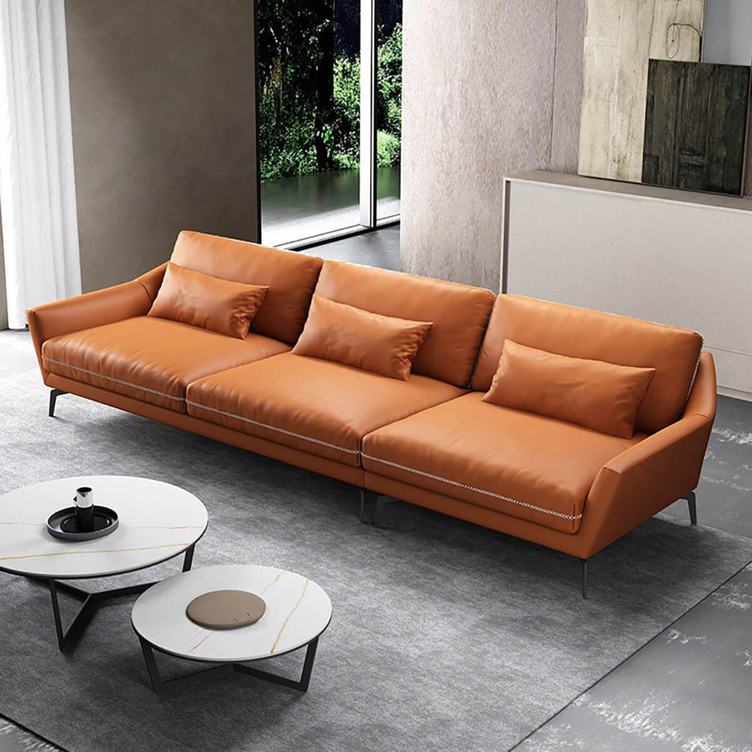 Maison Leather Sofa with Chaise Z-furnishing