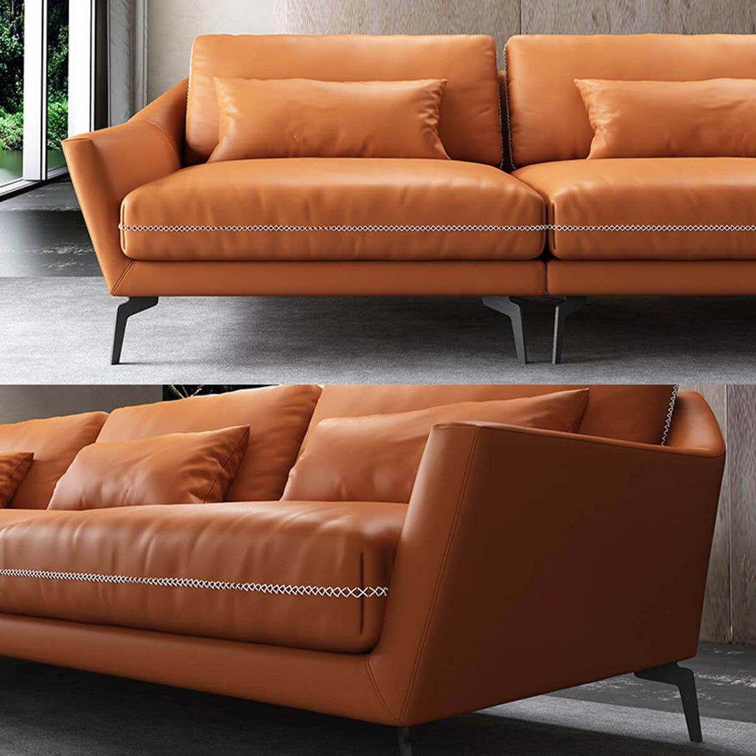Maison Leather Sofa with Chaise Z-furnishing