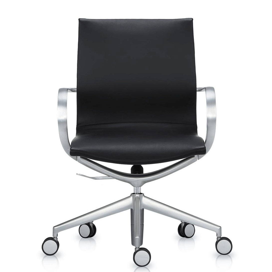 Mercury Mid Back Leather Office Chair Z-furnishing