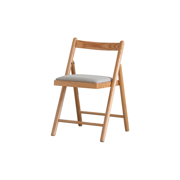 YSU-Hedrich Solid Oak Folding Chair