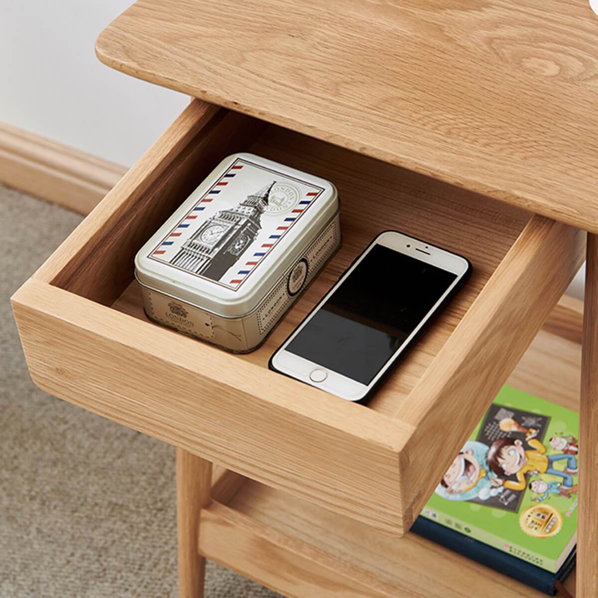 Sentosa Solid Oak Bedside Table Z-furnishing