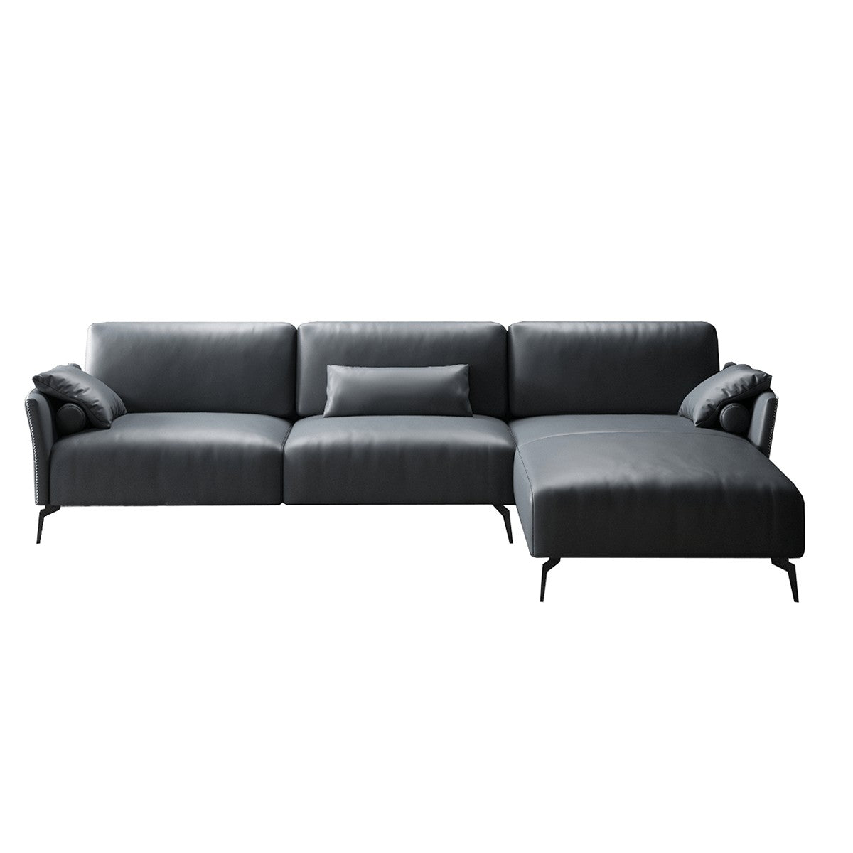 Triumph Leather Sofa with Chaise Z-furnishing