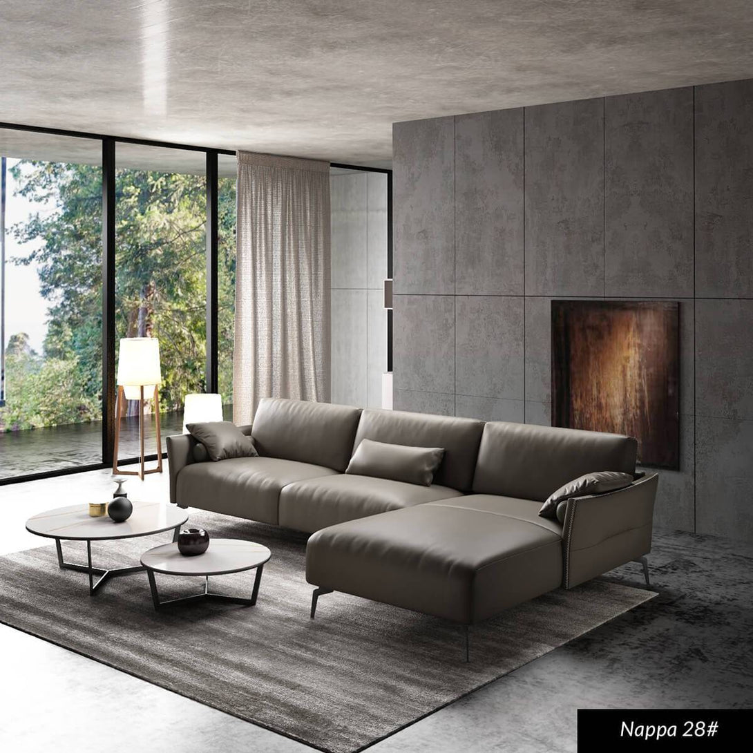 Triumph Leather Sofa with Chaise Z-furnishing
