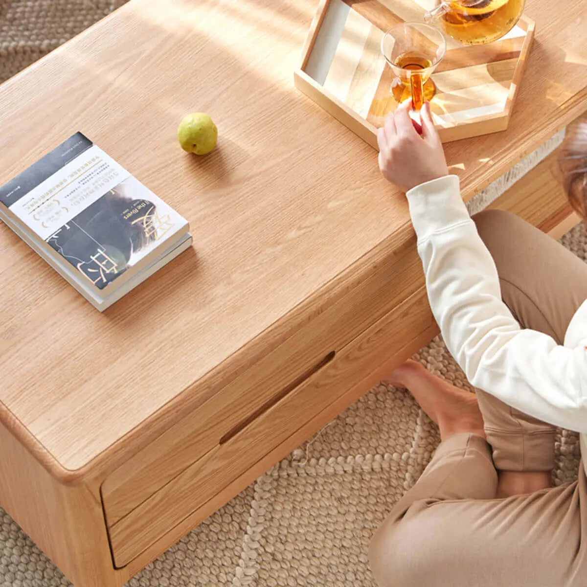 YSU-Gamo Solid Oak Coffee Table Z-furnishing