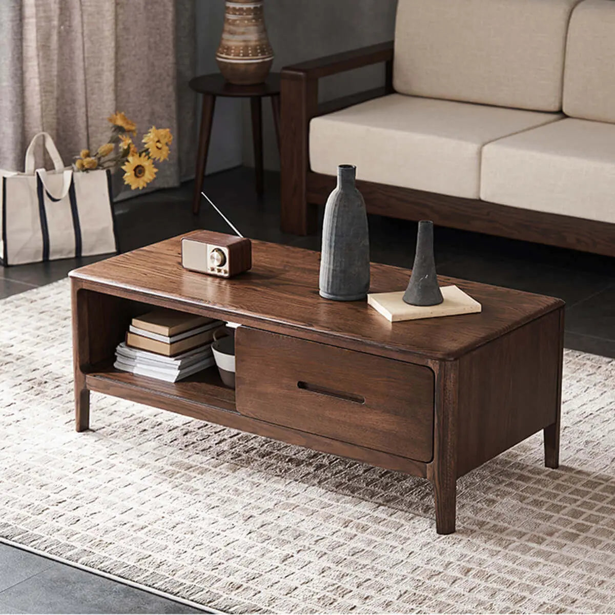 YSU-Gamo Solid Oak Coffee Table Z-furnishing