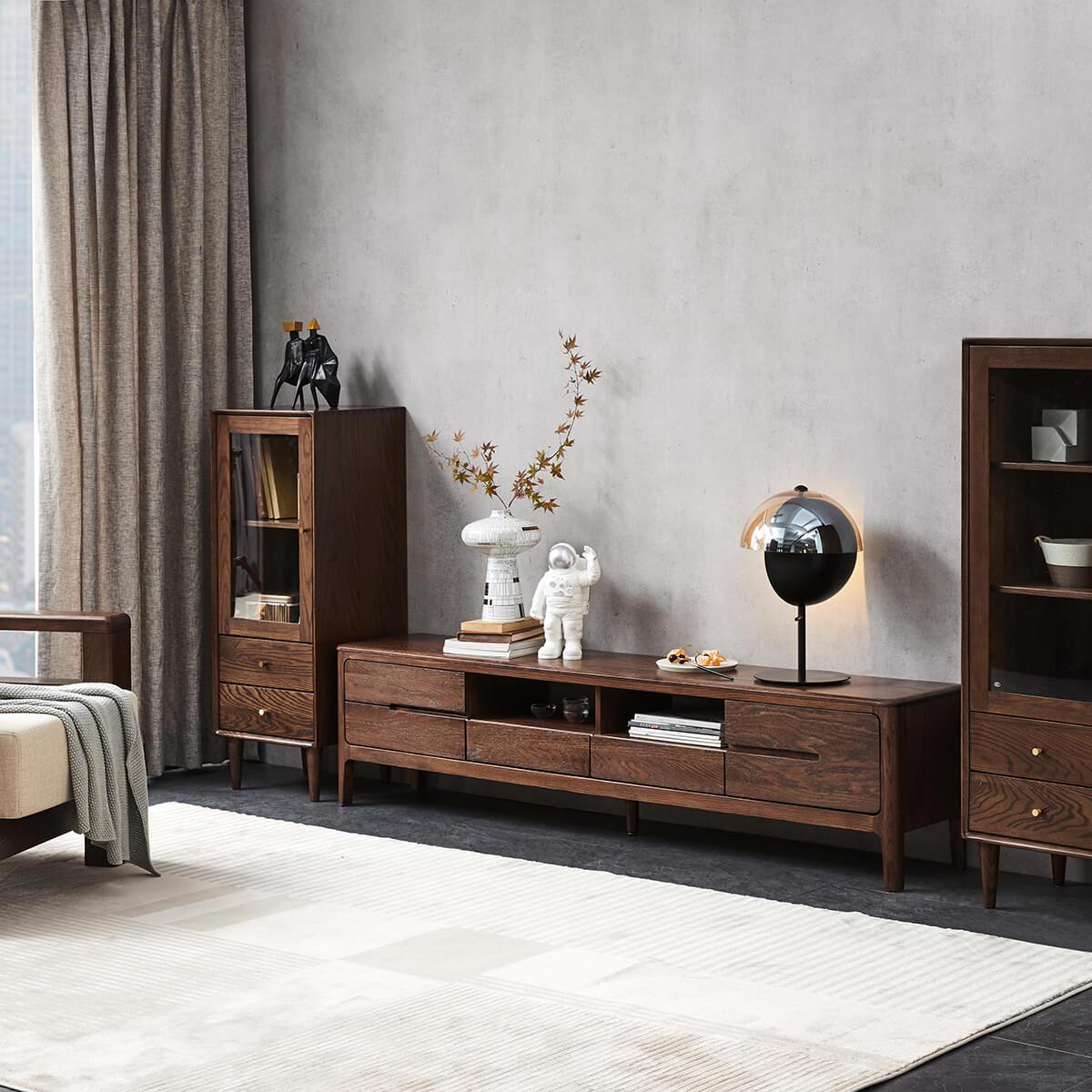 YSU-Gamo Solid Oak TV Unit Z-furnishing