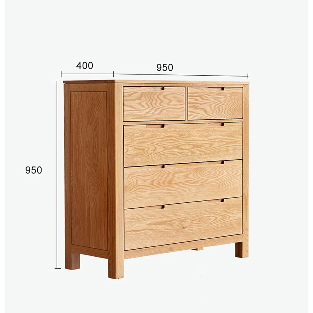 YSU-Norway Solid Oak Chest of Drawers Z-furnishing