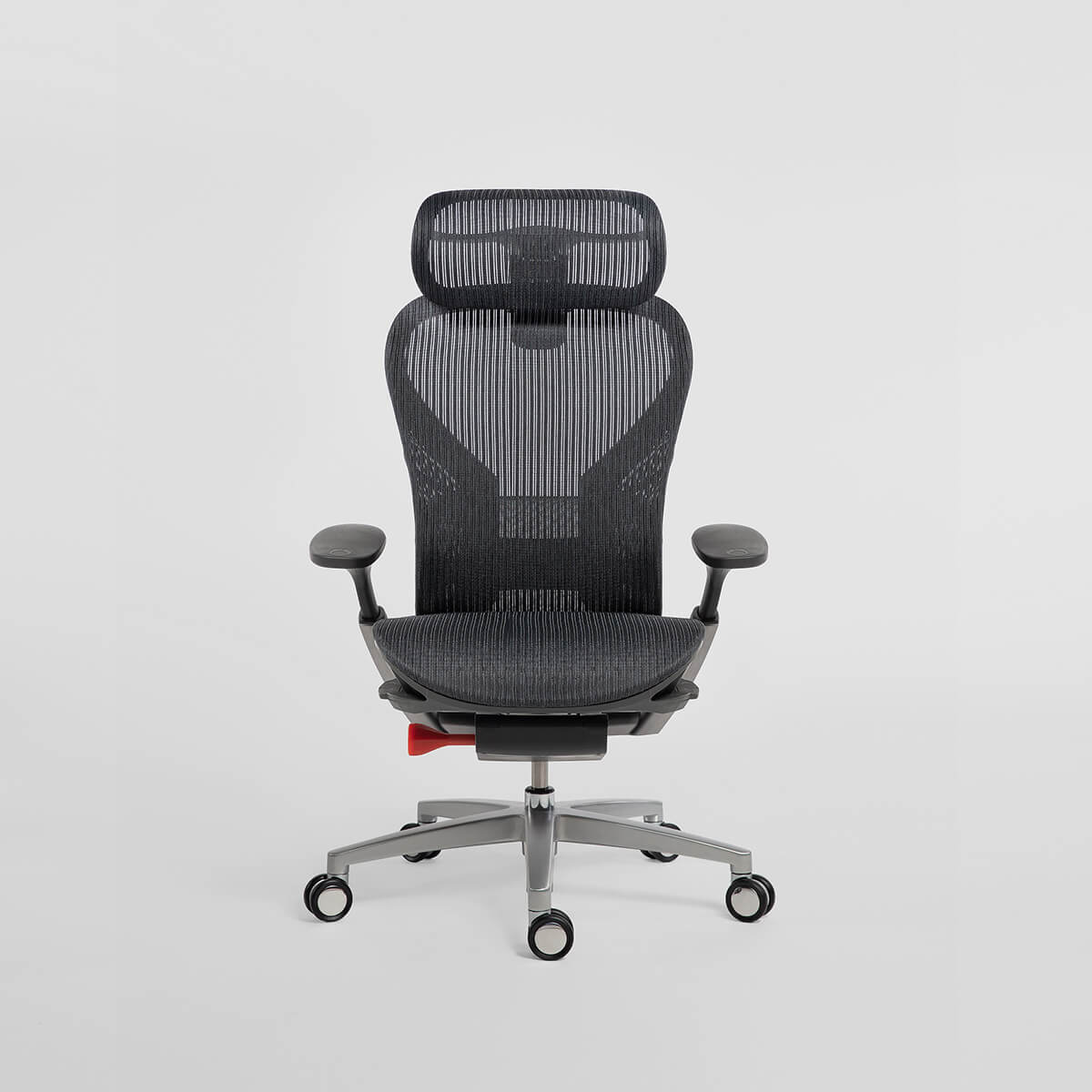 Front view of Archimedes ergonomic office chair in black