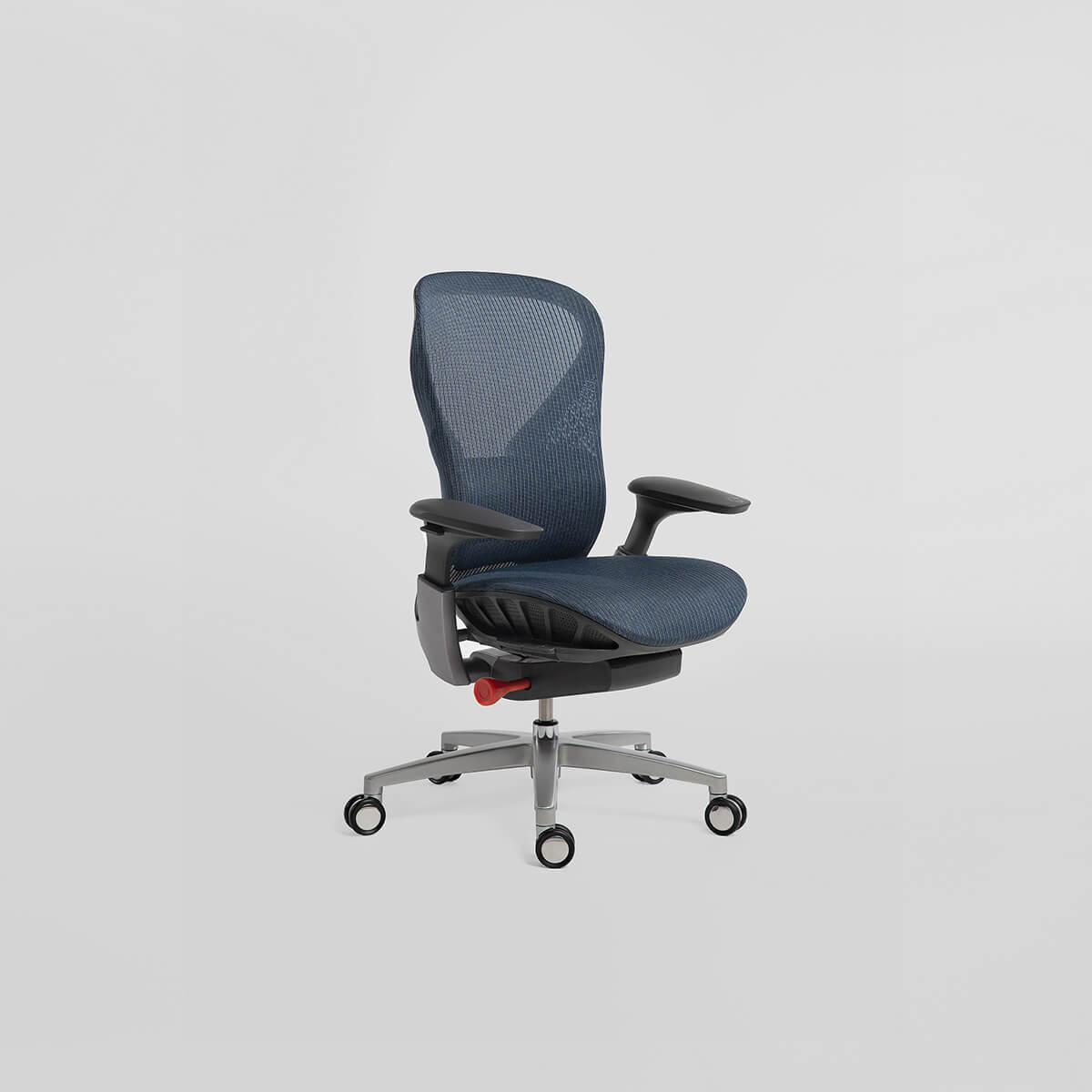 Archimedes ergonomic office chair without headrest in blue