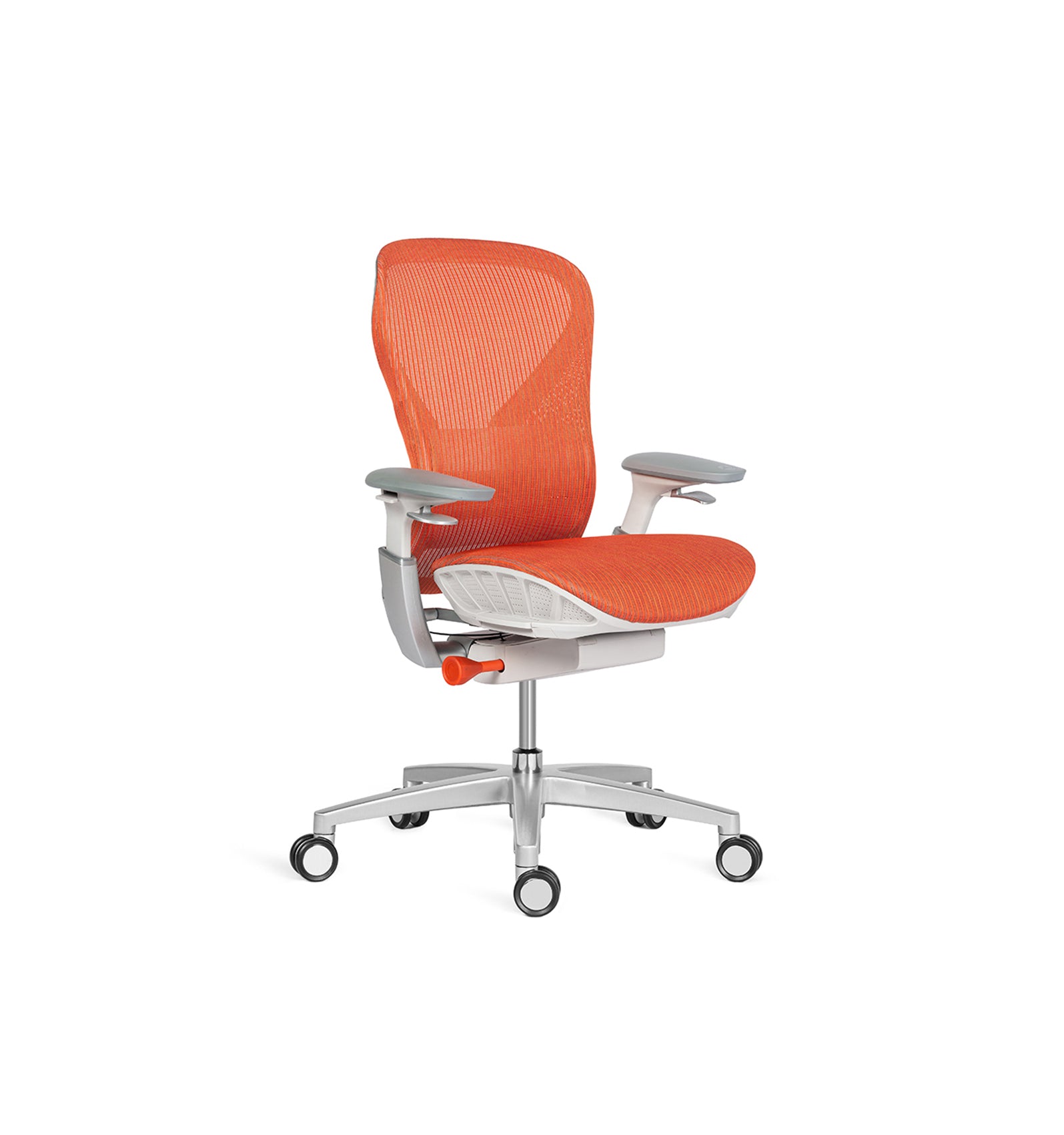 Archimedes ergonomic office chair without headrest in orange