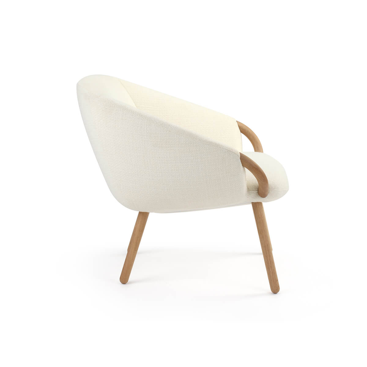 KEBE Link Wood armchair side profile