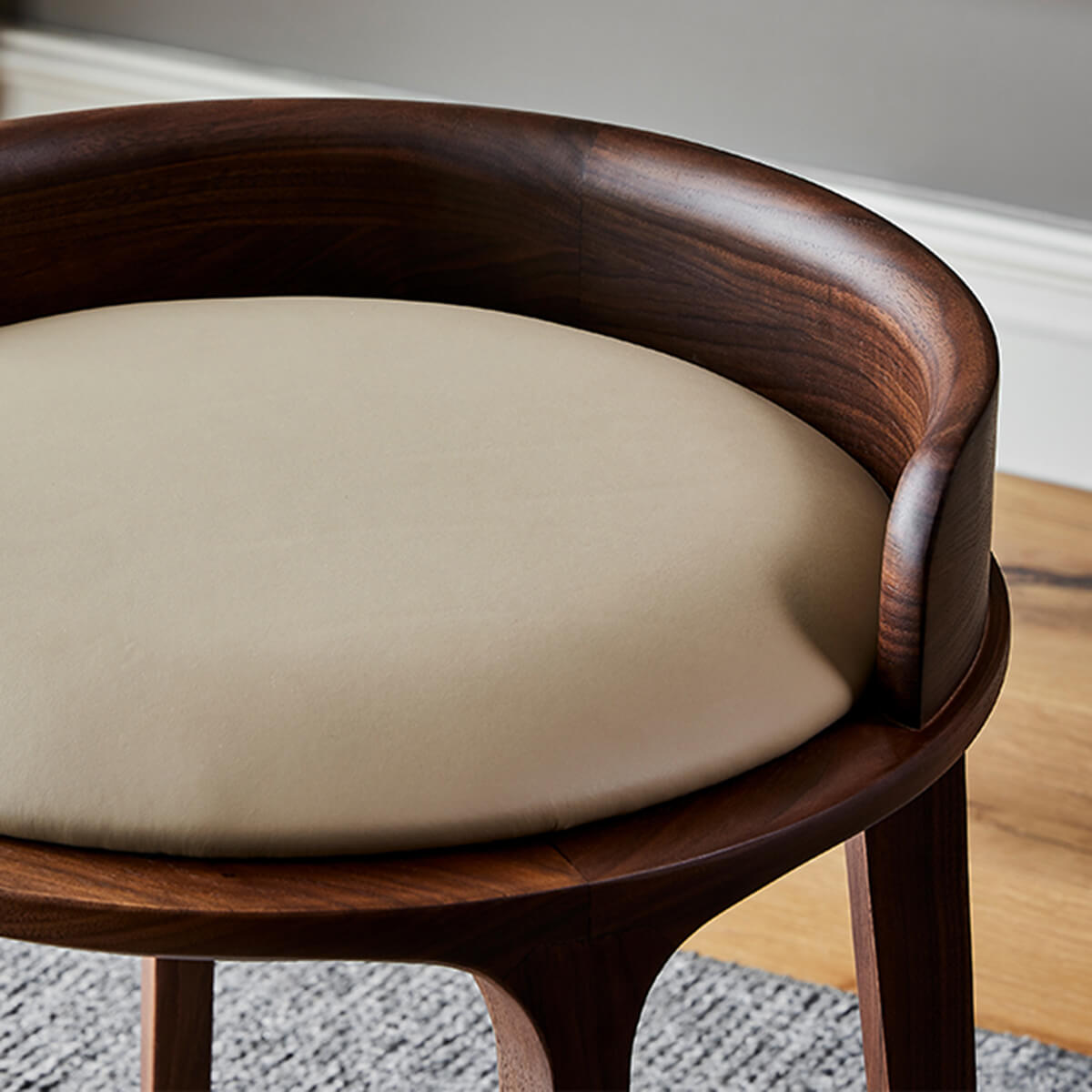 Nora Walnut Stool