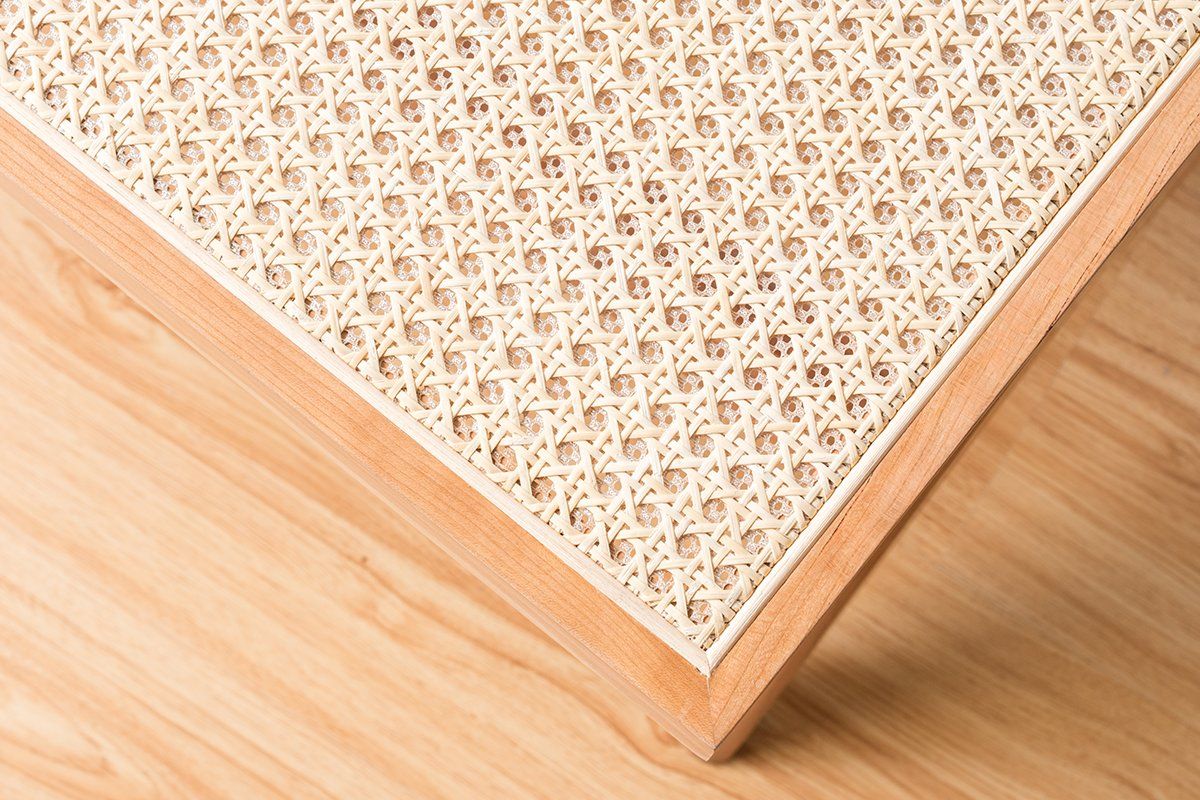 Close-up of the Sandy bench solid timber leg and frame