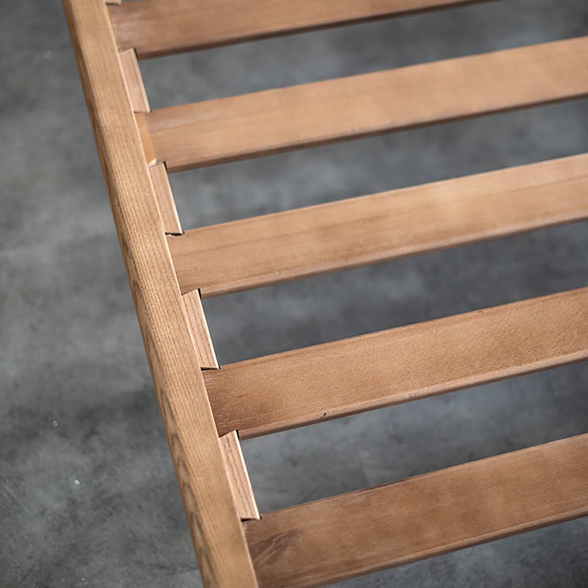 Premium solid American ash support slats on the Stockholm Bed Frame