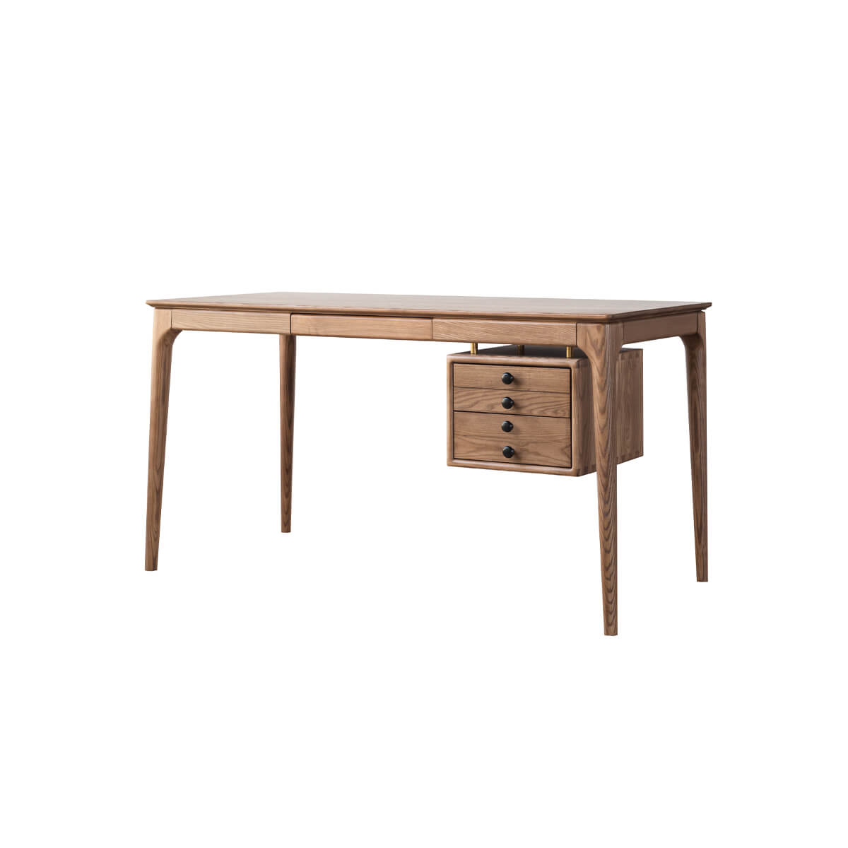 Stockholm solid ash desk with reversible drawer