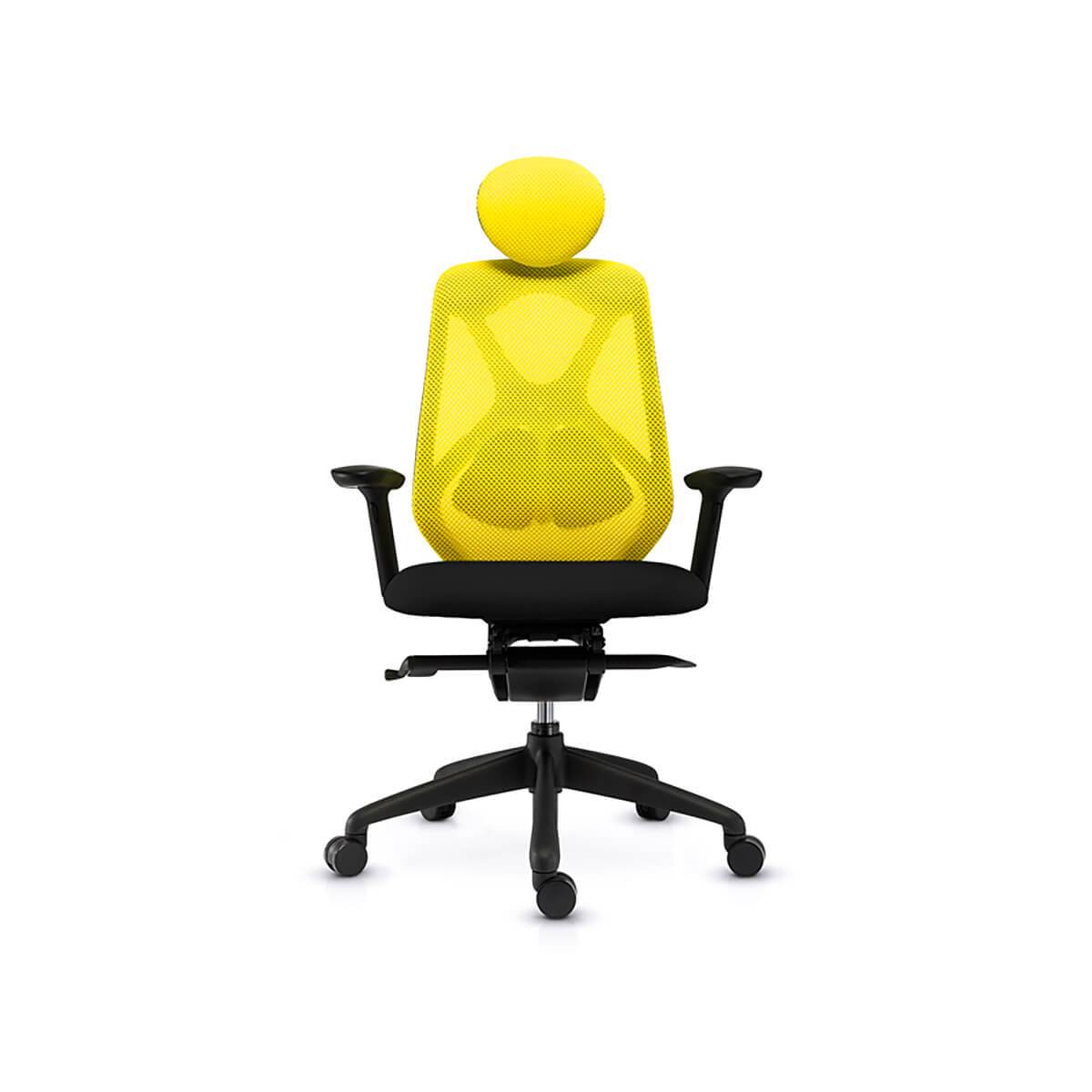 SUIT high back office chair in yellow